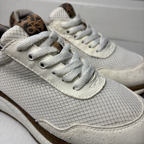 OTBT Flash Platform Sneaker Women's Size 8.5 Style 10137 white and leopard - Picture 9 of 12